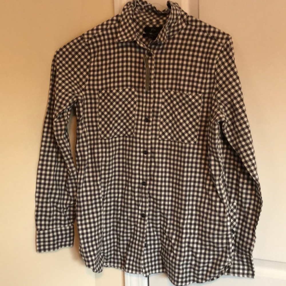New j crew classic women’s flannel shirt